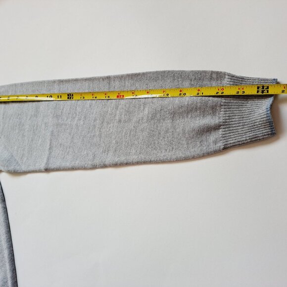 NEW Stenstroms Grey 100% Merino Wool College Crew Sweater Size S - Picture 15 of 16